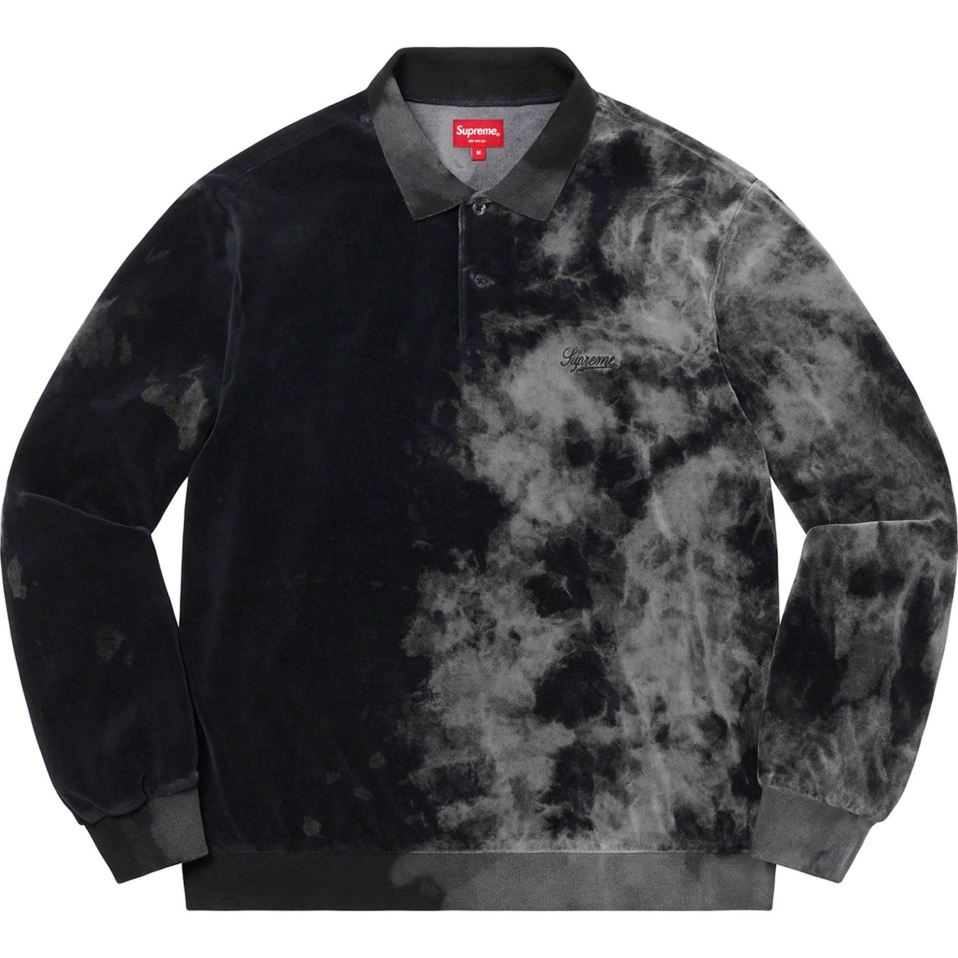 Bleached Velour L/S Polo view 6